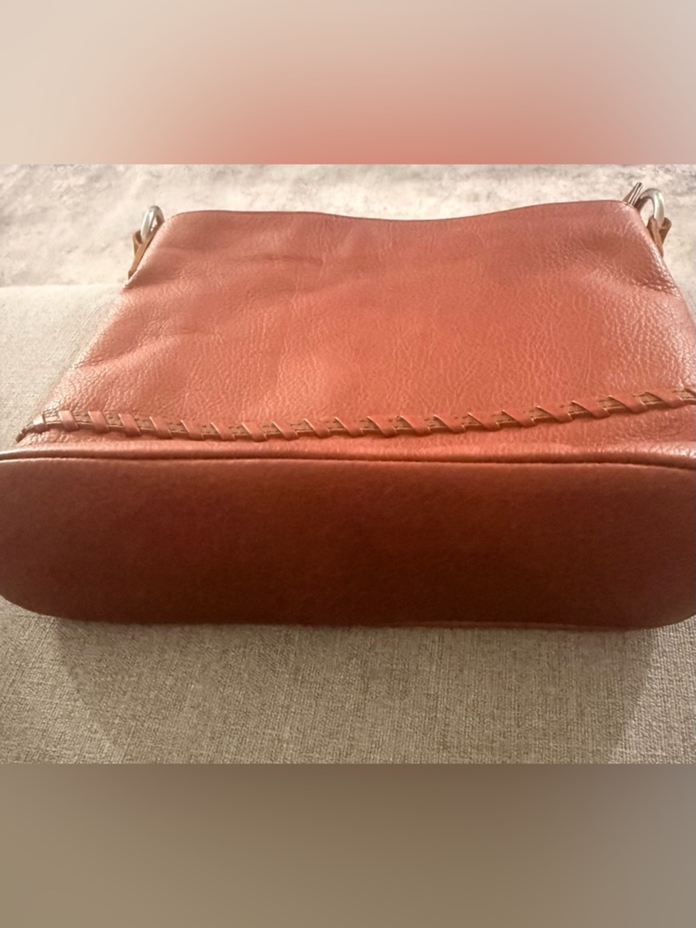 Osgoode Marley Classic‎ Red Leather Braided Accent Crossbody Bag - Picture 8 of 14